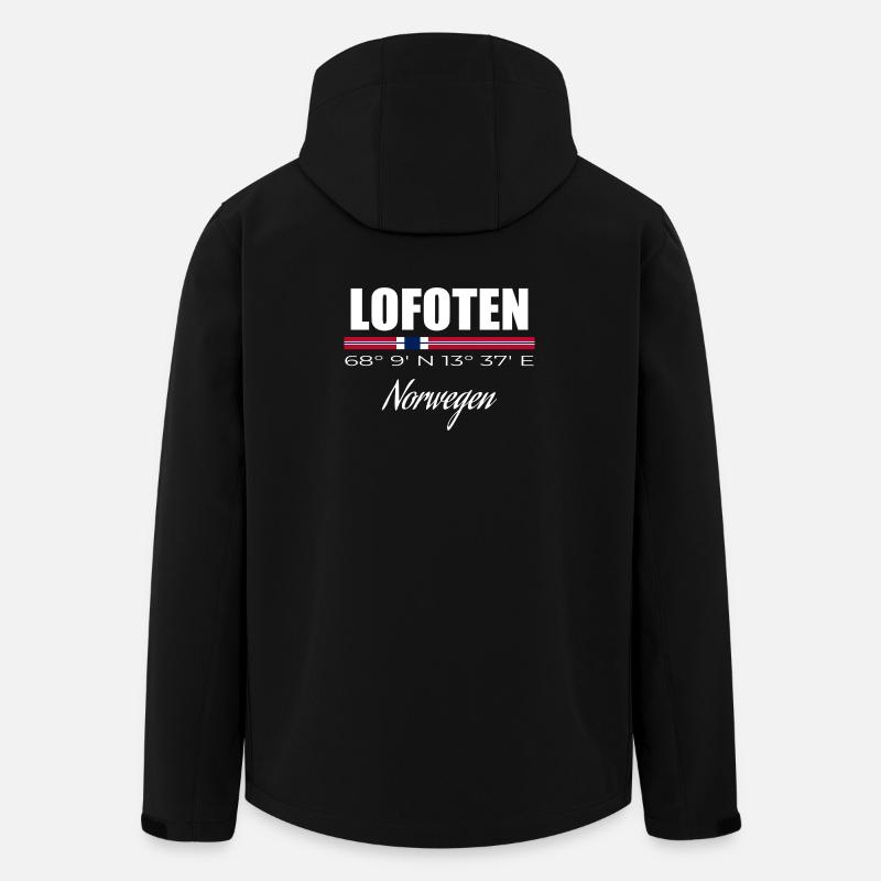 Lofoten - Recycelte Männer Softshell-Jacke von Stanley/Stella - Schwarz