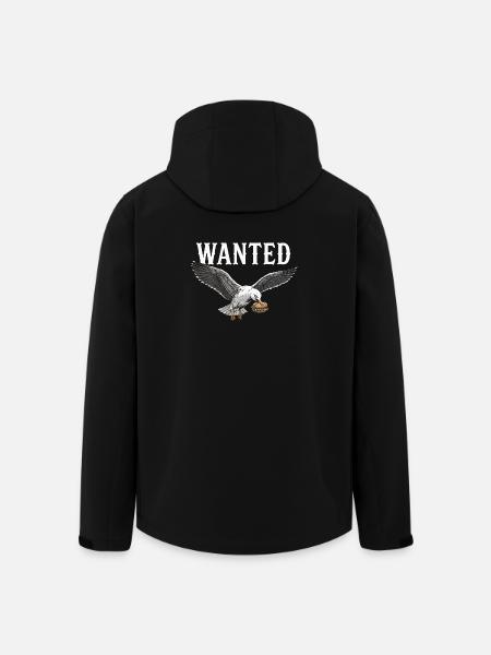 Wanted Fish Roll Seagull - Men’s Recycled Softshell Jacket by Stanley/Stella - black
