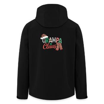 Grampa Claus Christmas  - Men’s Recycled Softshell Jacket by Stanley/Stella - black - Back - AI Model Male 185 light (185cm)