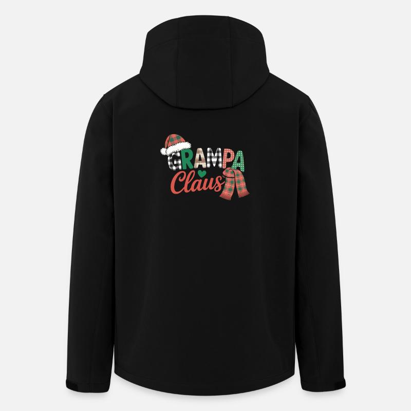 Grampa Claus Christmas  - Men’s Recycled Softshell Jacket by Stanley/Stella - black