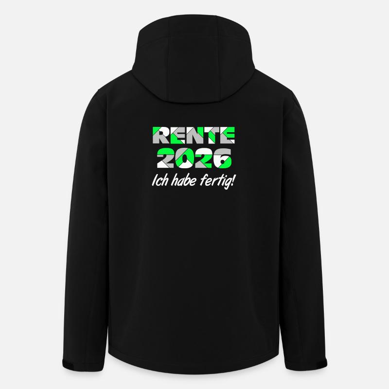 Pension 2026, I'm done - Men’s Recycled Softshell Jacket by Stanley/Stella - black