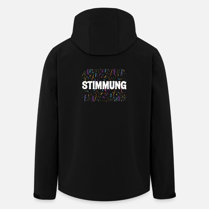 MOOD – Chemise confettis Carnaval - Veste softshell homme en polyester recyclé Stanley/Stella - noir
