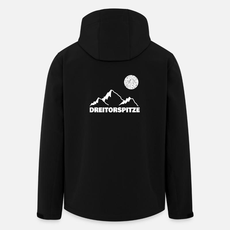 Dreitorspitze - Recycelte Männer Softshell-Jacke von Stanley/Stella - Schwarz