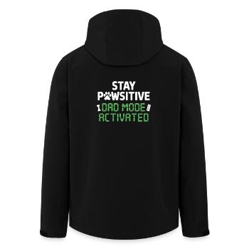 Reste pauvre Mode Papa activé Plus drôle - Veste softshell homme en polyester recyclé Stanley/Stella - noir - Dos - AI Model Male 185 light (185cm)