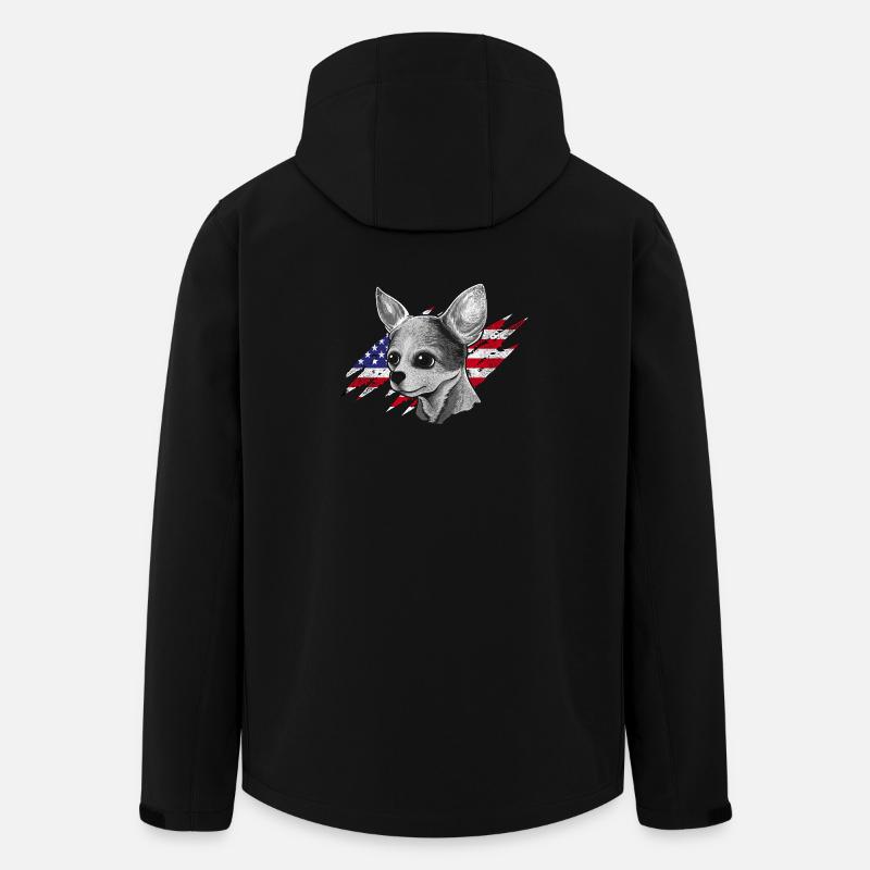 Chihuahua Chihuahueño American - Men’s Recycled Softshell Jacket by Stanley/Stella - black