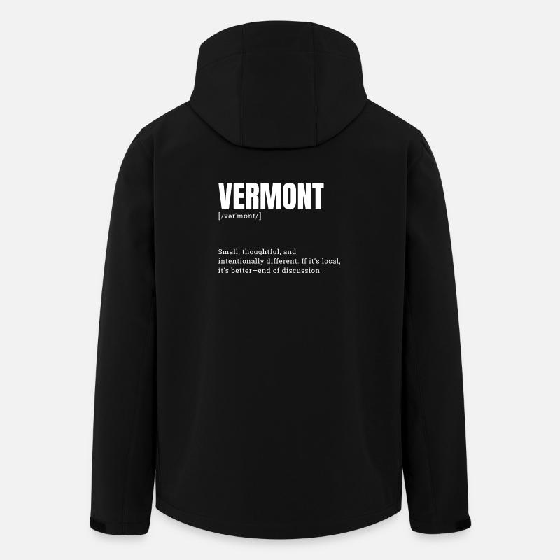Chemise style Vermont Wordmark - Veste softshell homme en polyester recyclé Stanley/Stella - noir