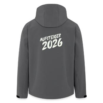 Aufsteiger 2026 Design - Recycelte Männer Softshell-Jacke von Stanley/Stella - Anthrazit - Hinten - AI Model Male 185 light (185cm)