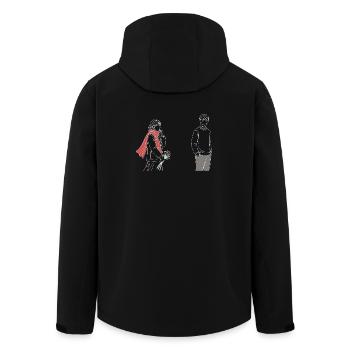 Drame coréen K-Drama Lover Kdrama - Veste softshell homme en polyester recyclé Stanley/Stella - noir - Dos - AI Model Male 185 light (185cm)