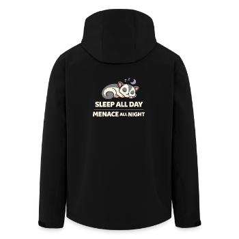 Sugar Glider Mom Exotic Pet Lover - Men’s Recycled Softshell Jacket by Stanley/Stella - black - Back - AI Model Male 185 light (185cm)