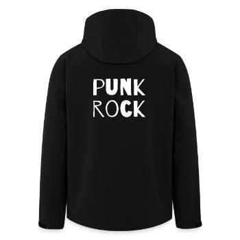 Punkrock Mutige Typografie - Recycelte Männer Softshell-Jacke von Stanley/Stella - Schwarz - Hinten - AI Model Male 185 light (185cm)