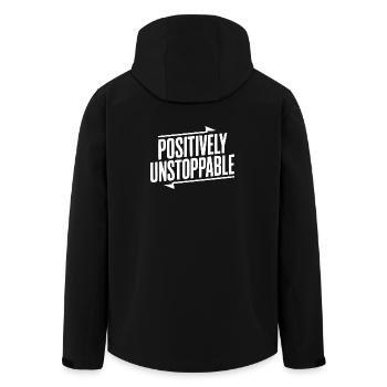 Absolut unaufhaltsam - Recycelte Männer Softshell-Jacke von Stanley/Stella - Schwarz - Hinten - AI Model Male 185 light (185cm)
