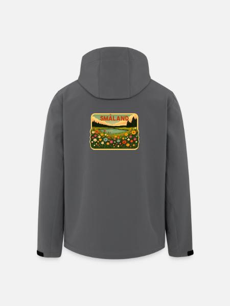 Smaland Schweden - Recycelte Männer Softshell-Jacke von Stanley/Stella - Schwarz