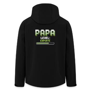 Papa Monte de niveau Expert Gaming - Veste softshell homme en polyester recyclé Stanley/Stella - noir - Dos - AI Model Male 185 light (185cm)