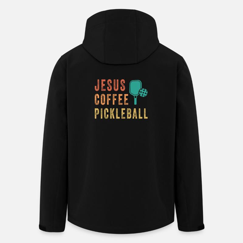 Jesus Coffee Pickleball - Veste softshell homme en polyester recyclé Stanley/Stella - noir