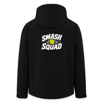 Joueur de pickleball drôle de Smash Squad - Veste softshell homme en polyester recyclé Stanley/Stella - noir - Dos - AI Model Male 185 light (185cm)
