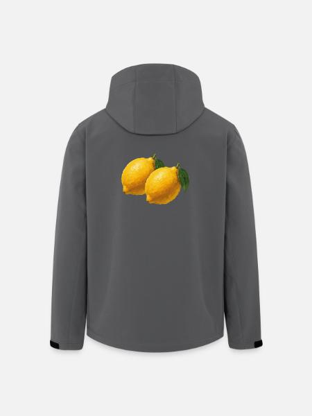 Lemon Brush Art - Veste softshell homme en polyester recyclé Stanley/Stella - noir