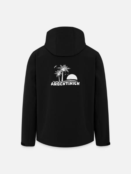 Argentine - Veste softshell homme en polyester recyclé Stanley/Stella - noir