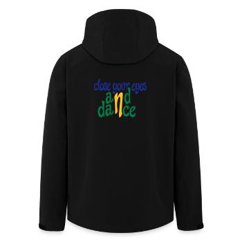 Lustige Geschenke für Tänzer - Recycelte Männer Softshell-Jacke von Stanley/Stella - Schwarz - Hinten - AI Model Male 185 light (185cm)