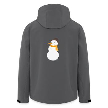bonhomme de neige - Veste softshell homme en polyester recyclé Stanley/Stella - noir - Dos - AI Model Male 185 light (185cm)