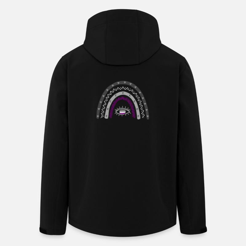 LGBT Pride Monat Asexual Rainbow Ace Pride - Recycelte Männer Softshell-Jacke von Stanley/Stella - Schwarz