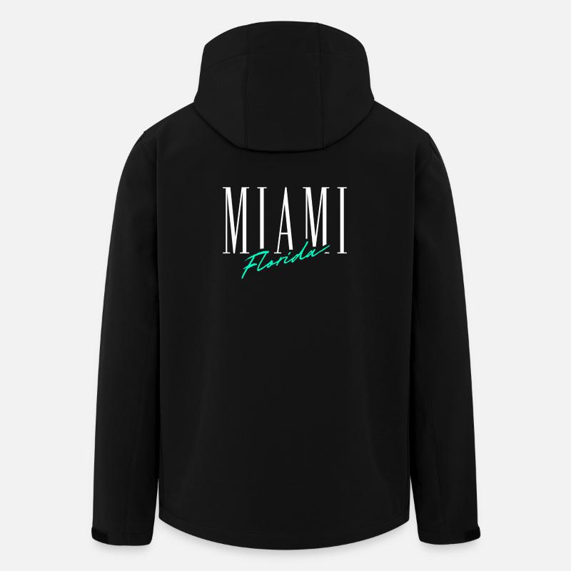 Miami Florida - Recycelte Männer Softshell-Jacke von Stanley/Stella - Schwarz