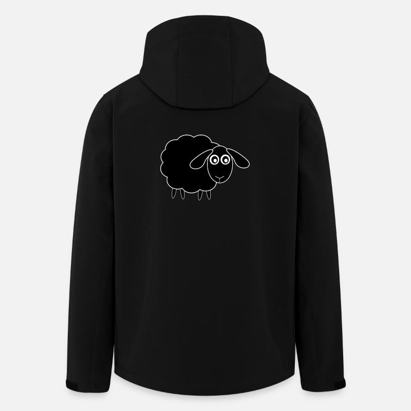 schwarzes Schaf Schäfchen - Recycelte Männer Softshell-Jacke von Stanley/Stella - Schwarz