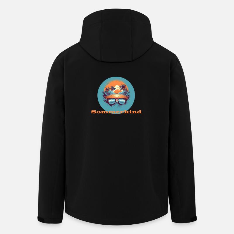Simmerkind - Recycelte Männer Softshell-Jacke von Stanley/Stella - Schwarz