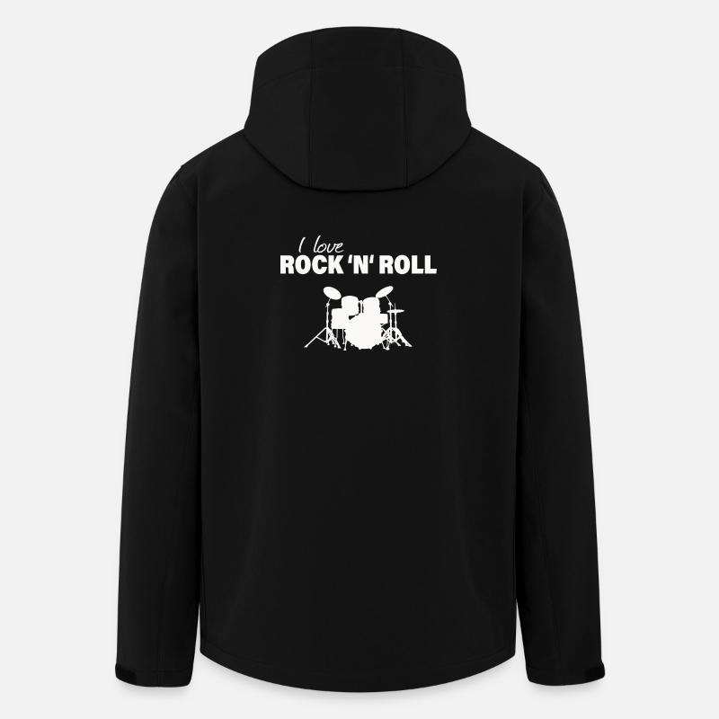 I LOVE ROCK 'N' ROLL - Recycelte Männer Softshell-Jacke von Stanley/Stella - Schwarz