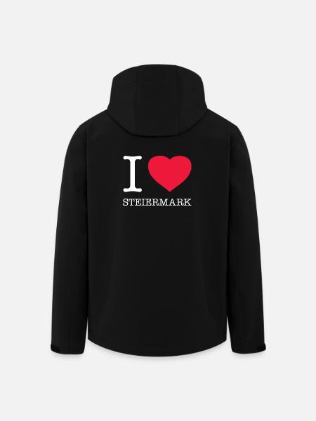I LOVE STYRIA - Men’s Recycled Softshell Jacket by Stanley/Stella - black