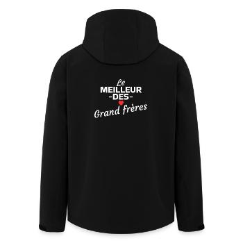 Das Beste aus der Design-Liebe der Brüder - Recycelte Männer Softshell-Jacke von Stanley/Stella - Schwarz - Hinten - AI Model Male 185 light (185cm)