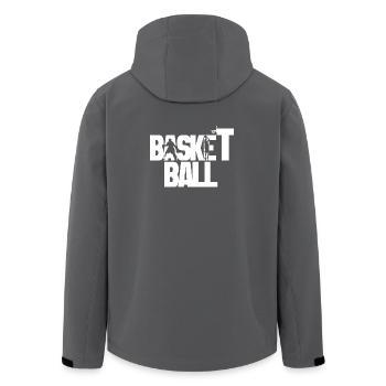 Basketball - Recycelte Männer Softshell-Jacke von Stanley/Stella - Anthrazit - Hinten - AI Model Male 185 light (185cm)