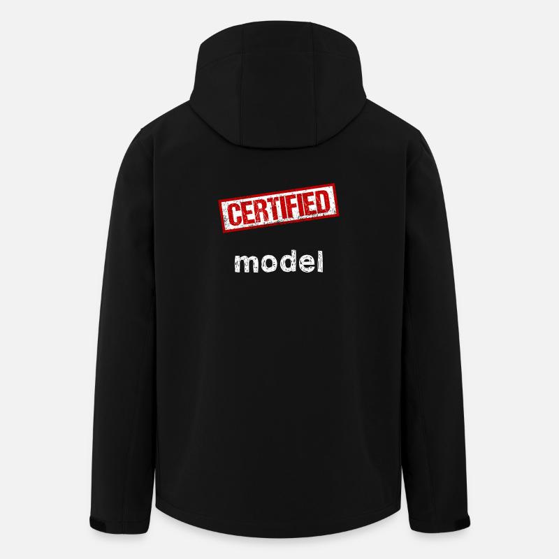 Modell - Recycelte Männer Softshell-Jacke von Stanley/Stella - Schwarz