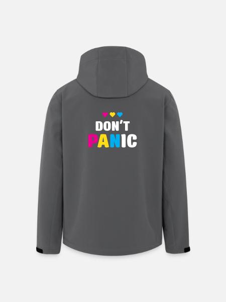 LGBT Pride Month - Don't Panic - Men’s Recycled Softshell Jacket by Stanley/Stella - black