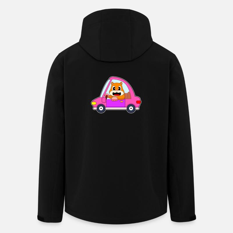 Hamster Auto - Recycelte Männer Softshell-Jacke von Stanley/Stella - Schwarz