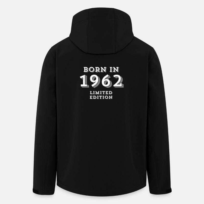 date de naissance, année de naissance, 1962 - Veste softshell homme en polyester recyclé Stanley/Stella - noir