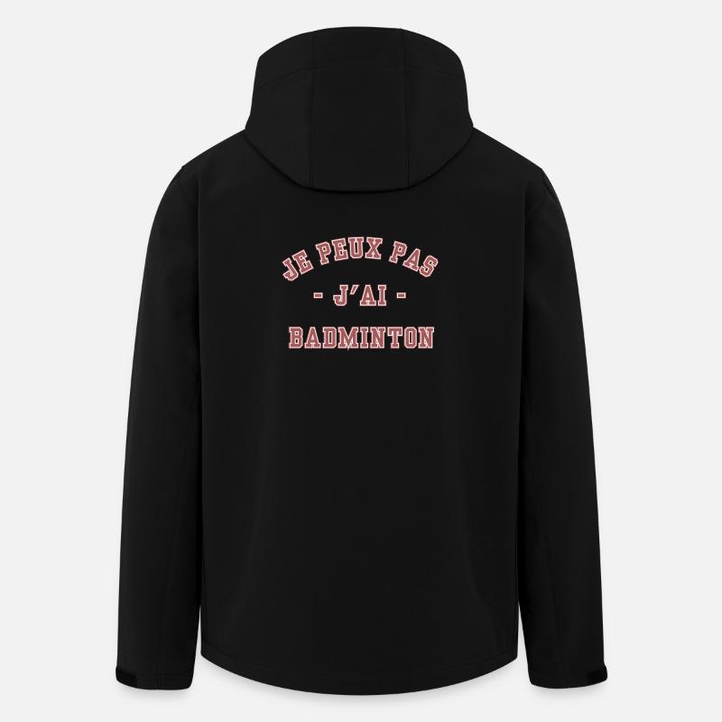 I Can't I Badminton - Men’s Recycled Softshell Jacket by Stanley/Stella - black