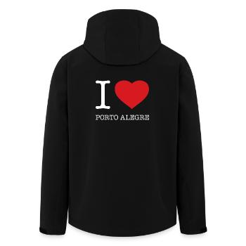 J’ADORE PORTO ALEGRE - Veste softshell homme en polyester recyclé Stanley/Stella - noir - Dos - AI Model Male 185 light (185cm)