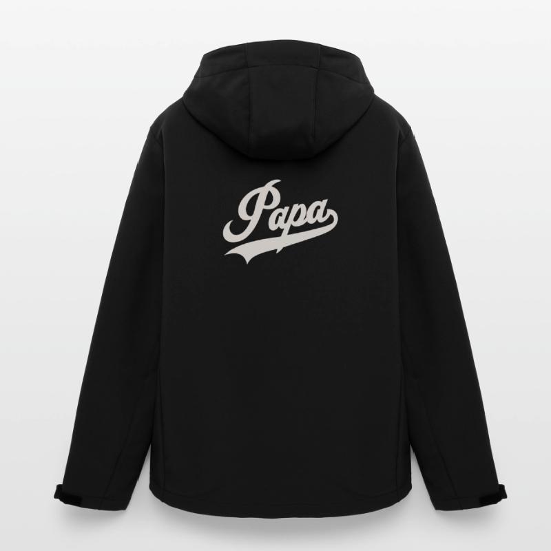 Classic Papa Script Men’s Recycled Softshell Jacket by Stanley/Stella