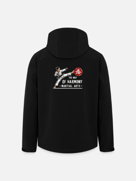 Kampfkunst - Recycelte Männer Softshell-Jacke von Stanley/Stella - Schwarz