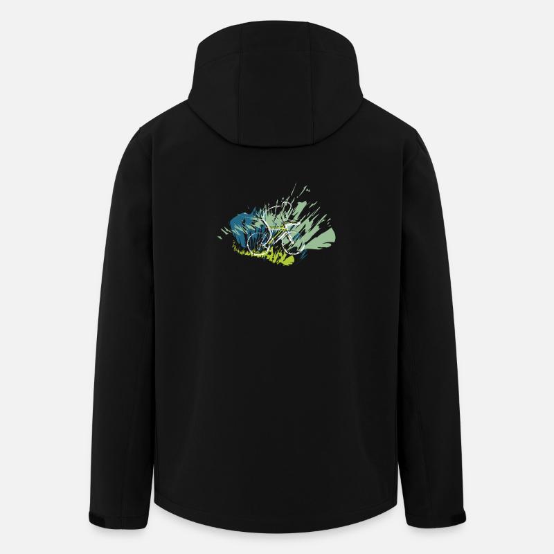 Rickel's Design: Radfahrer 2025 - Recycelte Männer Softshell-Jacke von Stanley/Stella - Schwarz