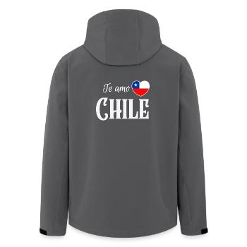 Ich liebe Chile, chilenischer Stolz - Recycelte Männer Softshell-Jacke von Stanley/Stella - Anthrazit - Hinten - AI Model Male 185 light (185cm)