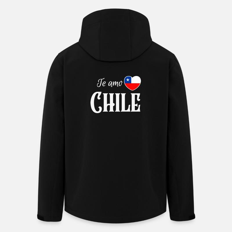I love Chile, Chilean pride - Men’s Recycled Softshell Jacket by Stanley/Stella - black