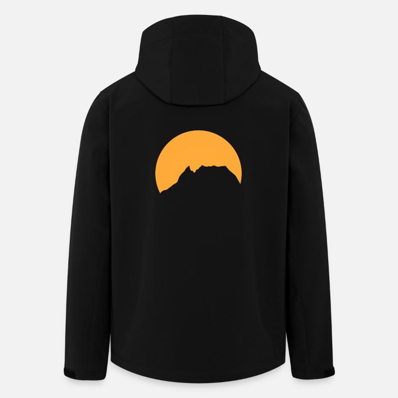 Grimming Sunset - Recycelte Männer Softshell-Jacke von Stanley/Stella - Schwarz