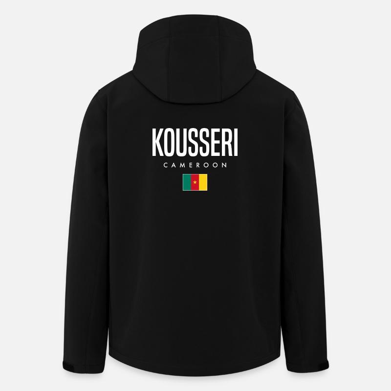 Kousseri Cameroun Camerounais - Veste softshell homme en polyester recyclé Stanley/Stella - noir