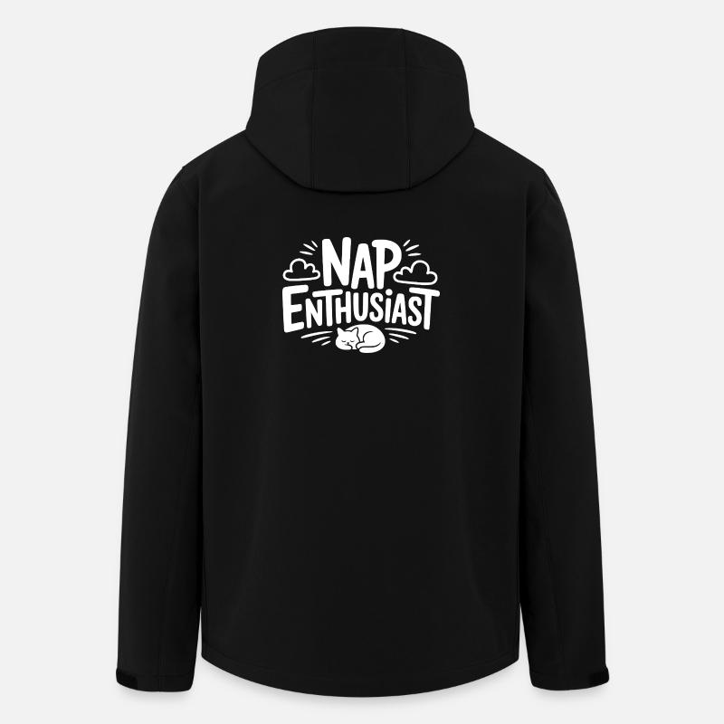 Passionné de sieste - Veste softshell homme en polyester recyclé Stanley/Stella - noir