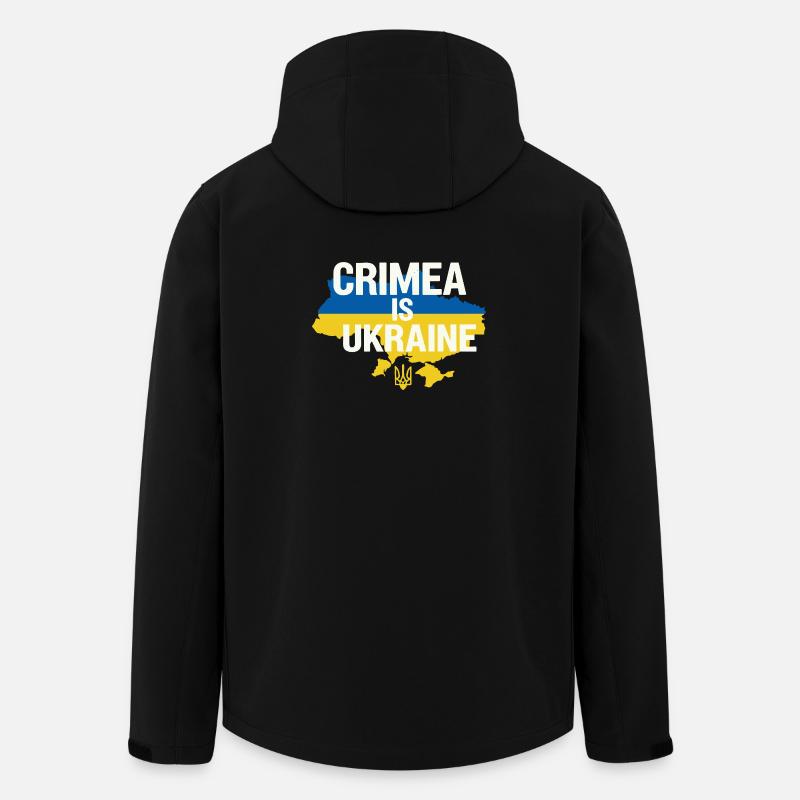 Krim ist Ukraine Banner - Recycelte Männer Softshell-Jacke von Stanley/Stella - Schwarz