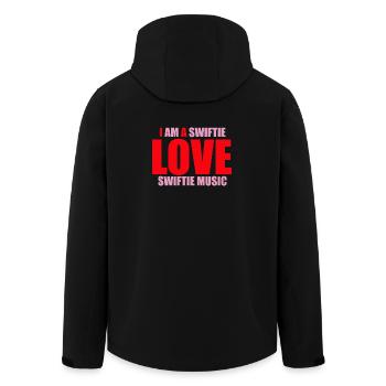 I Am Swiftie – Love Swiftie Music - Recycelte Männer Softshell-Jacke von Stanley/Stella - Schwarz - Hinten - AI Model Male 185 light (185cm)
