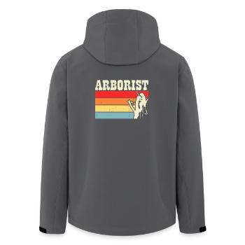 Baumpfleger Holzarbeiter Waldarbeiter Geschenk - Recycelte Männer Softshell-Jacke von Stanley/Stella - Anthrazit - Hinten - AI Model Male 185 light (185cm)