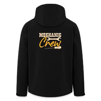 Mécanicien automobile Mécatronicien Technicien Tournevis Cadeau - Veste softshell homme en polyester recyclé Stanley/Stella - noir - Dos - AI Model Male 185 light (185cm)