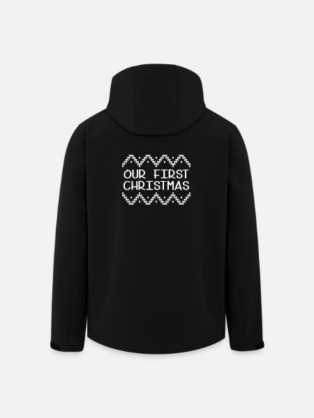 Notre premier Noël - Veste softshell homme en polyester recyclé Stanley/Stella - noir